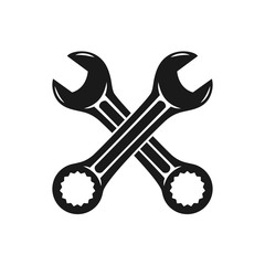 wrench vector icon in trendy flat style