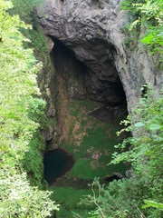 Macocha abyss. Protected landscape area Moravian Karst. Czech Republic