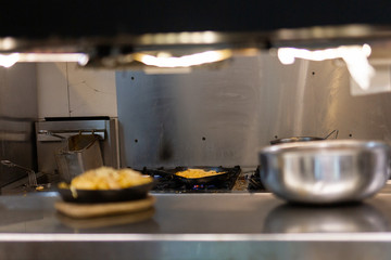 food ready to be served in restaurant