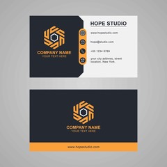 Fototapeta premium simple minimalist business card design illustration