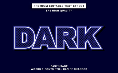 dark blue text effect