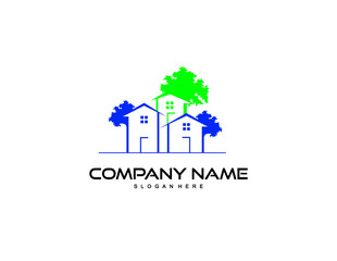 real estate logo design vector