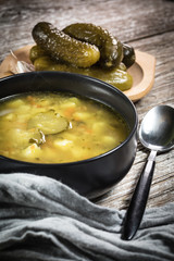 Vegetarian cucumber soup.