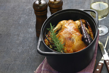 roast chicken in dutch oven