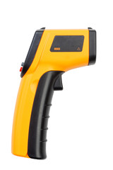 Digital infrared thermometer isolated on white background
