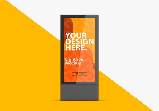 Vertical Street Poster Billboard Mockup for Advertising