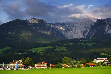 Fototapeta na wymiar Berchtesgaden resort in Bavaria, Germany, Europe