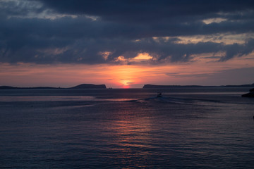 Puesta desol en Ibiza