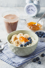 Milk rice porridge