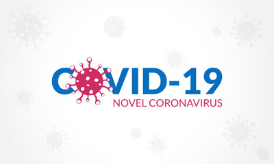 Coronavirus disease (COVID-19) Typography Design. 2019-nCov / Novel Coronavirus Logo Typography Vector Template.