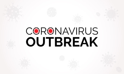 Coronavirus disease (COVID-19) Typography Design. 2019-nCov / Novel Coronavirus Logo Typography Vector Template.