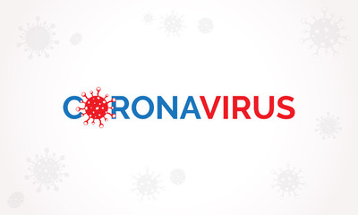 Coronavirus disease (COVID-19) Typography Design. 2019-nCov / Novel Coronavirus Logo Typography Vector Template.