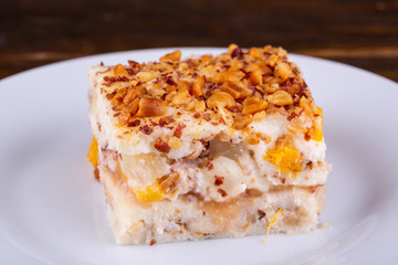 Kasha Gurievskaya on an ancient recipe with nuts and raisins