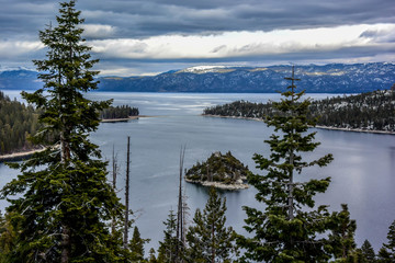 Beautiful Emerald bay of Lake Tahoe, California