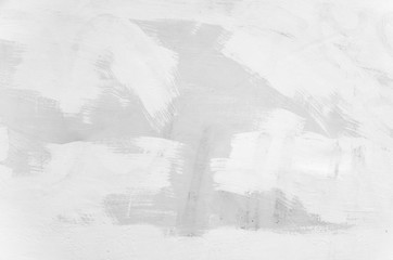 White concrete wall with brush strokes, texture