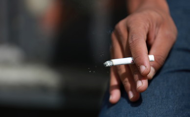 smoke in a public place
