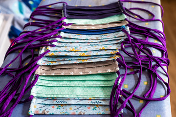 Dose of hand-made face drapes/masks for fight against SARS-CoV-2 virus and COVID-19 disease