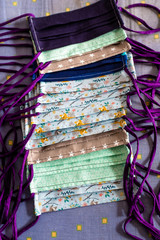 Dose of hand-made face drapes/masks for fight against SARS-CoV-2 virus and COVID-19 disease