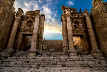 Roman city of Jerash in Jordan 