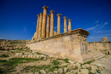 Roman city of Jerash in Jordan 