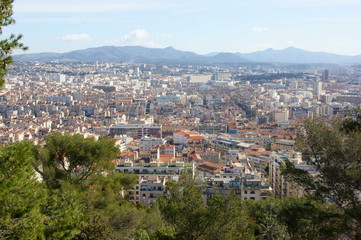 Fototapeta na wymiar Panorami di Marsiglia