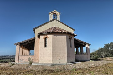 Country church of San Michele, Ussana/Donori, Sardinia, Italy