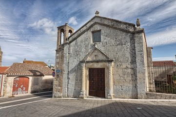Fototapeta na wymiar Church of Santa Croce, Cossoine. Sardinia, Italy