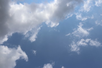 blue sky with clouds