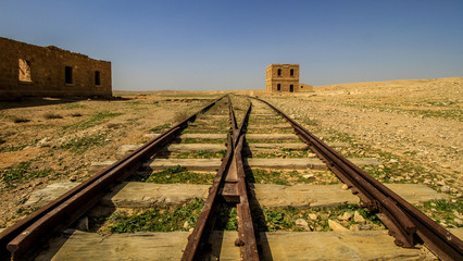Jordan Tourist Location Abandoned Haj Railway  