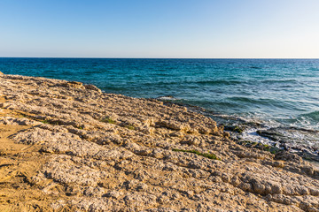 rocky soil in the area of Ayia Napa, Cyprus
