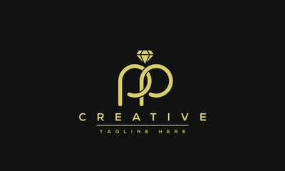 Modern elegant creative P Logo Design and template. PP icon initial Based Monogram and Letters in vector.