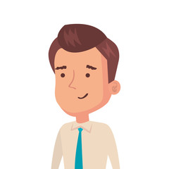 businessman elegant avatar character icon vector illustration design