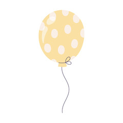 happy birthday balloon decoration celebration party isolated icon