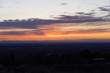 Boise Foothills at Sunset 