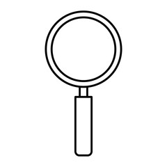 magnifying glass instrument isolated icon vector illustration design
