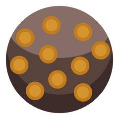 Turkish sweet cake icon. Isometric of turkish sweet cake vector icon for web design isolated on white background