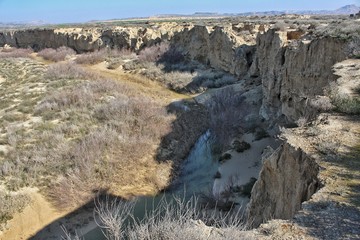 Acantilado Desierto Bardenas Reales Navarra