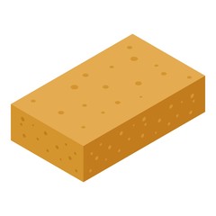 Sponge icon. Isometric of sponge vector icon for web design isolated on white background