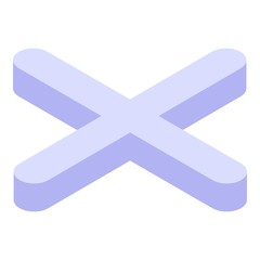 Obraz premium Tile spacer icon. Isometric of tile spacer vector icon for web design isolated on white background