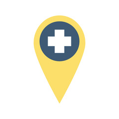 Isolated cross inside mark flat style icon vector design