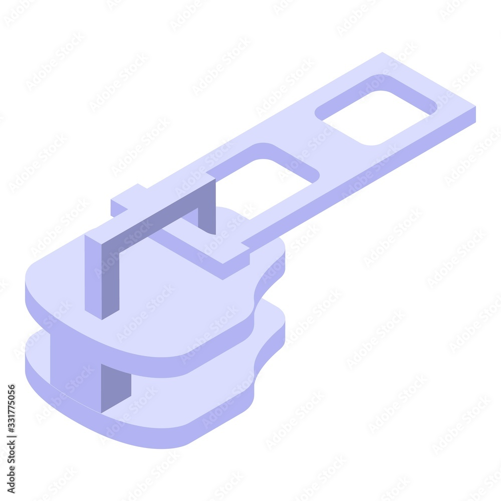 Aufkleber fast zipper pull icon. isometric of fast zipper pull vector icon for web design isolated on white ba