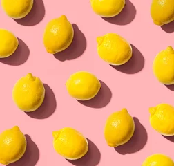 Draufsicht der frischen gelben Zitronen - flache Lage © Tierney