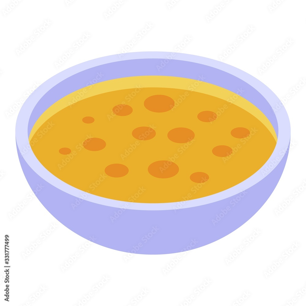 Poster physalis soup icon. isometric of physalis soup vector icon for web design isolated on white backgrou