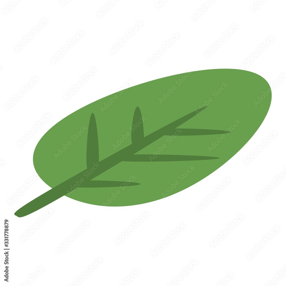 Aufkleber feijoa leaf icon. isometric of feijoa leaf vector icon for web design isolated on white background