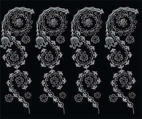 Vector Embroidery fashion Design 