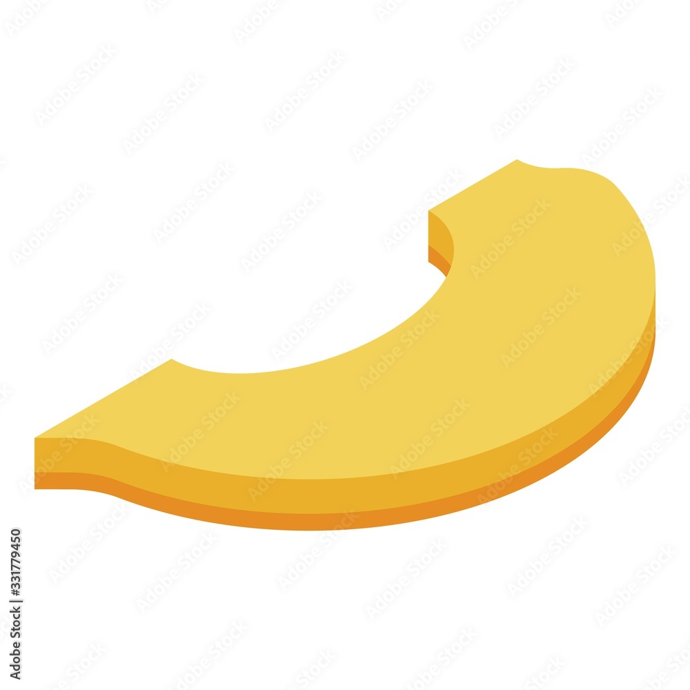 Poster apricot slice icon. isometric of apricot slice vector icon for web design isolated on white backgrou