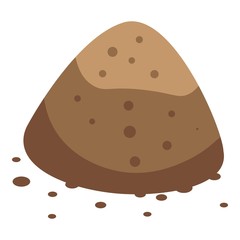Soursop seeds icon. Isometric of soursop seeds vector icon for web design isolated on white background