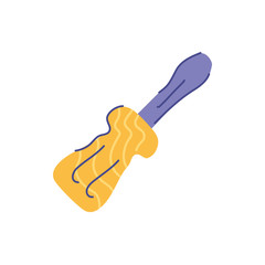 screwdriver tools repair construction line and fill icon