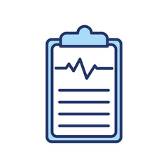 Isolated pulse history line and fill style icon vector design