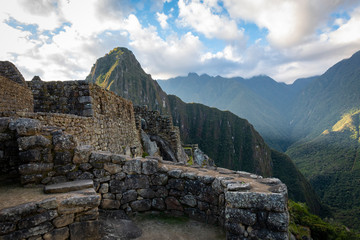 A view of Machu Pichu ruins, Peru